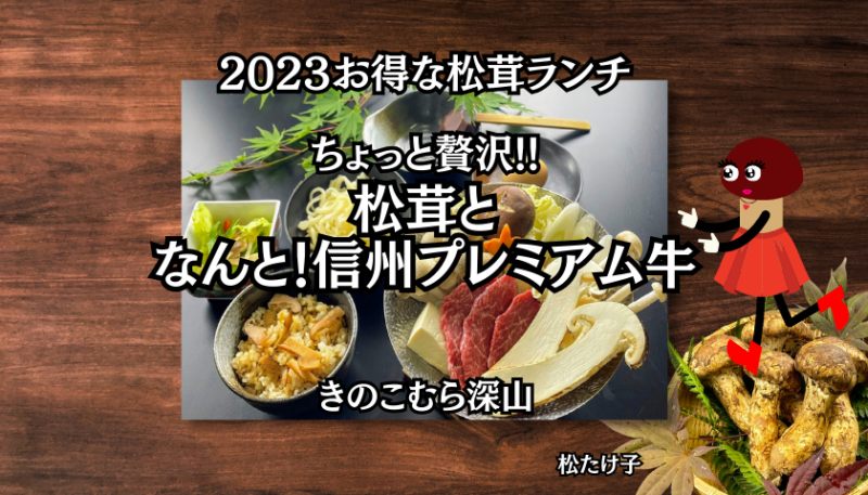 きのこむら深山　松茸ランチ