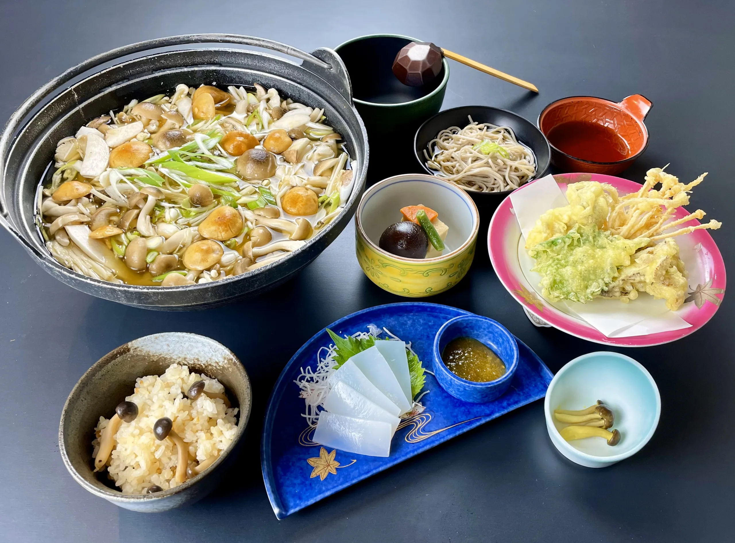 きのこむら深山　田舎きのこ汁　団体昼食ランチ　