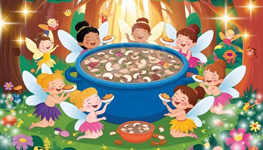 きのこと妖精ときのこむら深山の子連れランチタイム